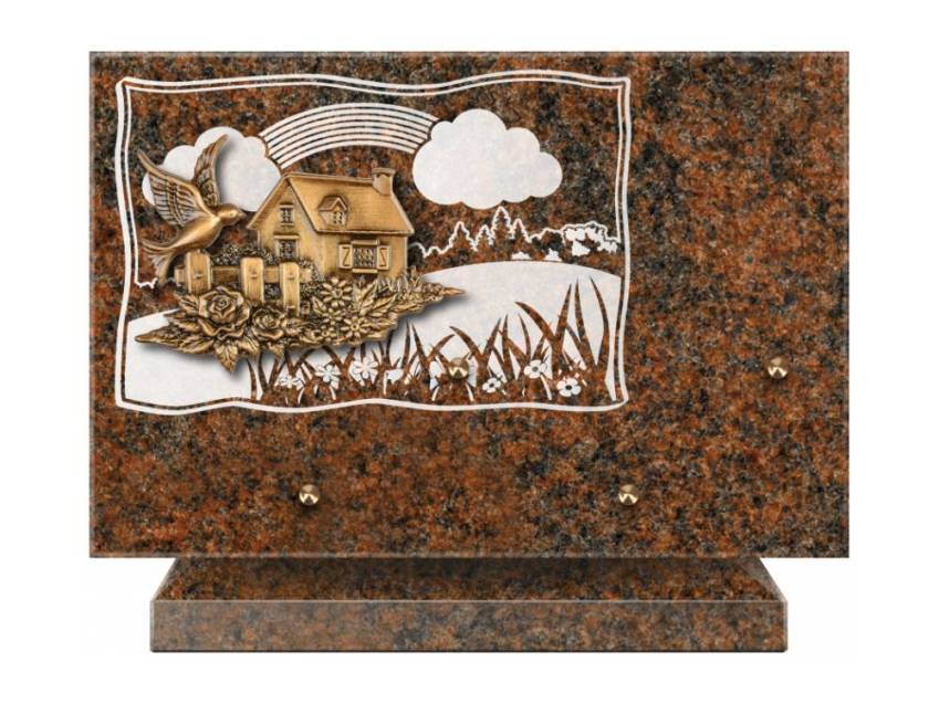 Plaque Granit Rectangle romantique