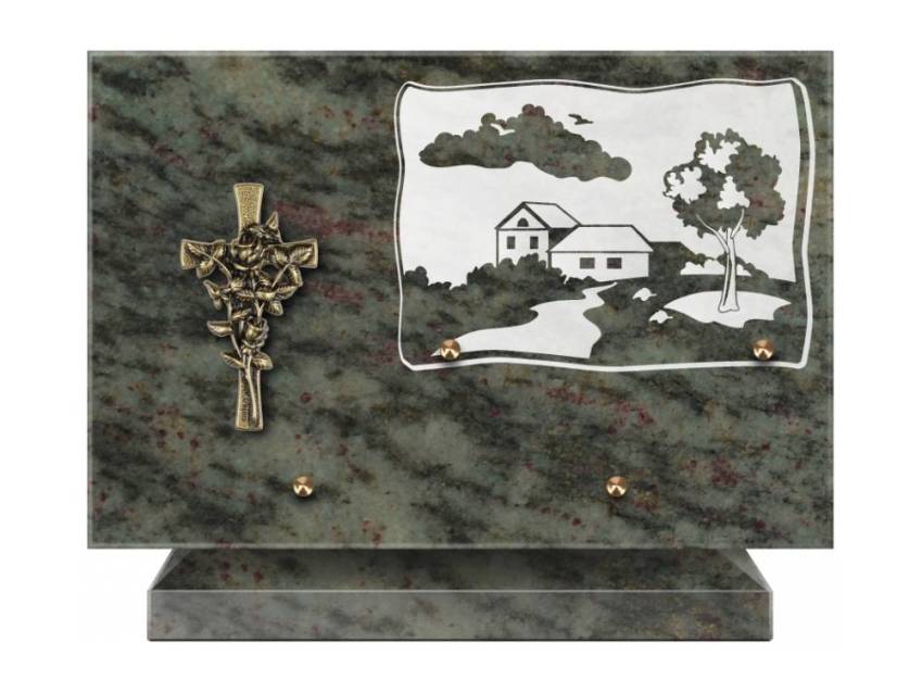 Romantic Rectangle Granite Plaque.