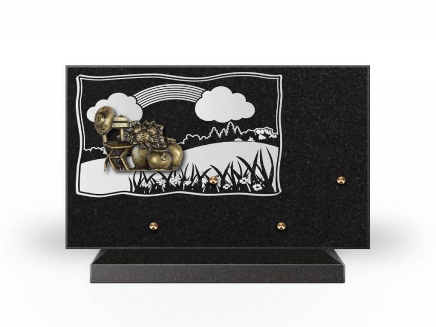 Romantic Rectangle Granite Plaque.