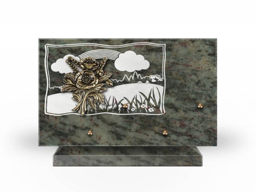 Romantic Rectangle Granite Plaque.