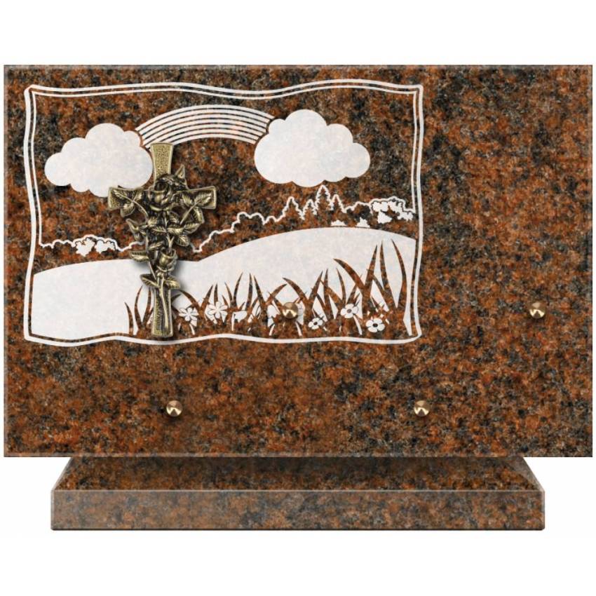 Romantic Rectangle Granite Plaque.