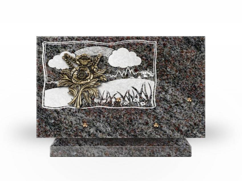 Romantic Rectangle Granite Plaque.