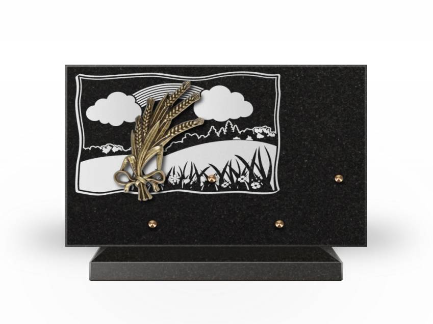 Romantic Rectangle Granite Plaque.