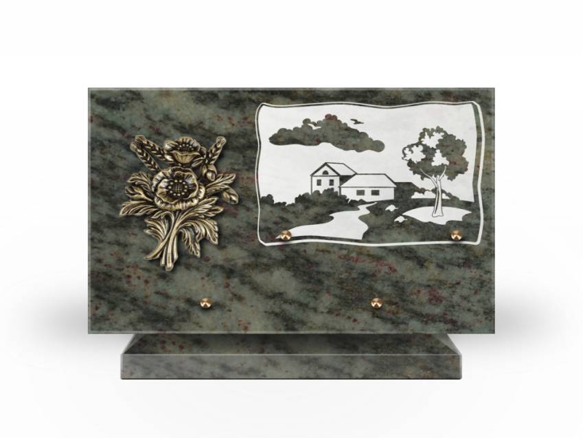 Plaque Granit Rectangle romantique