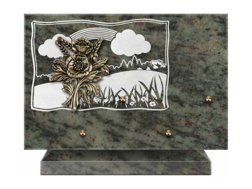 Plaque Granit Rectangle romantique