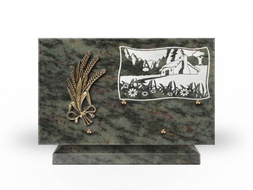 Plaque Granit Rectangle romantique