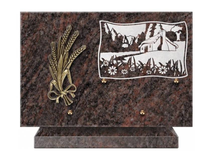 Romantic Rectangle Granite Plaque.