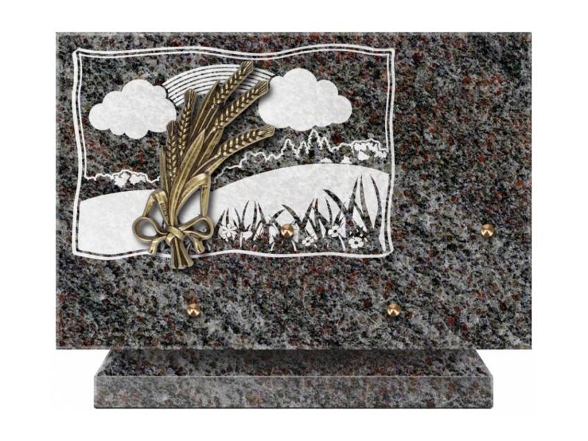 Plaque Granit Rectangle romantique