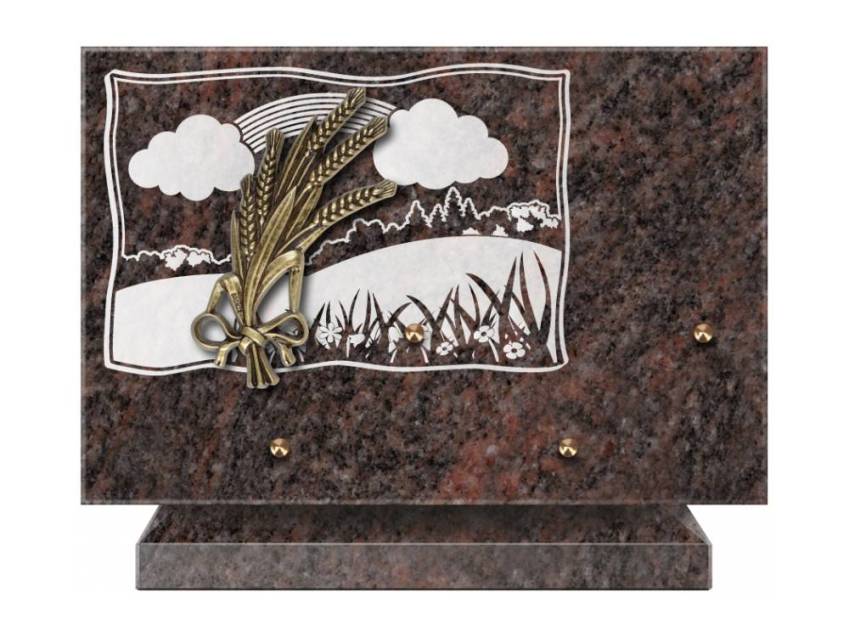 Romantic Rectangle Granite Plaque.