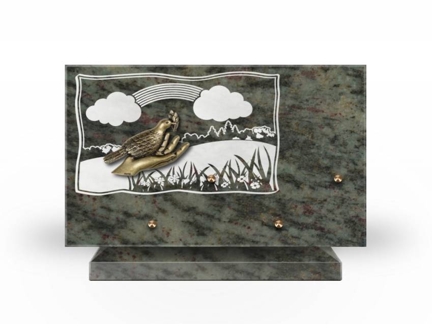 Plaque Granit Rectangle romantique