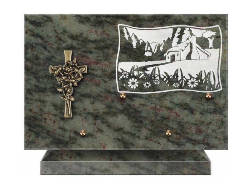 Plaque Granit Rectangle romantique