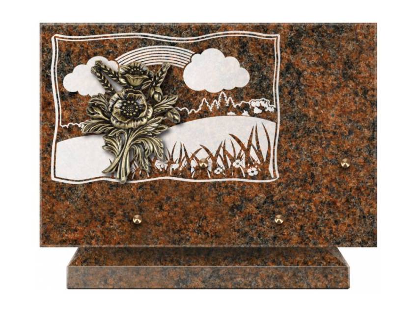 Plaque Granit Rectangle romantique