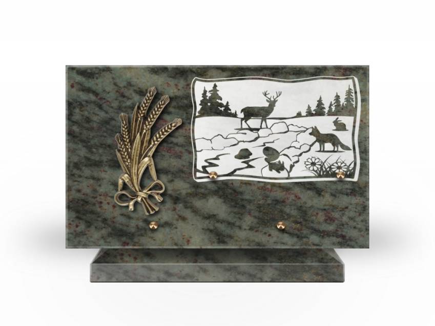 Romantic Rectangle Granite Plaque.