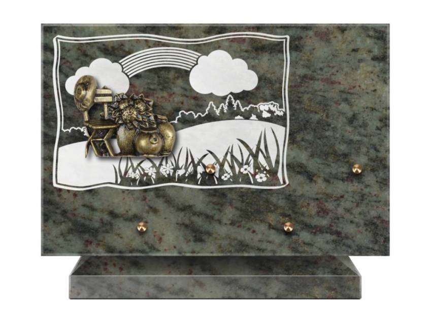 Romantic Rectangle Granite Plaque.