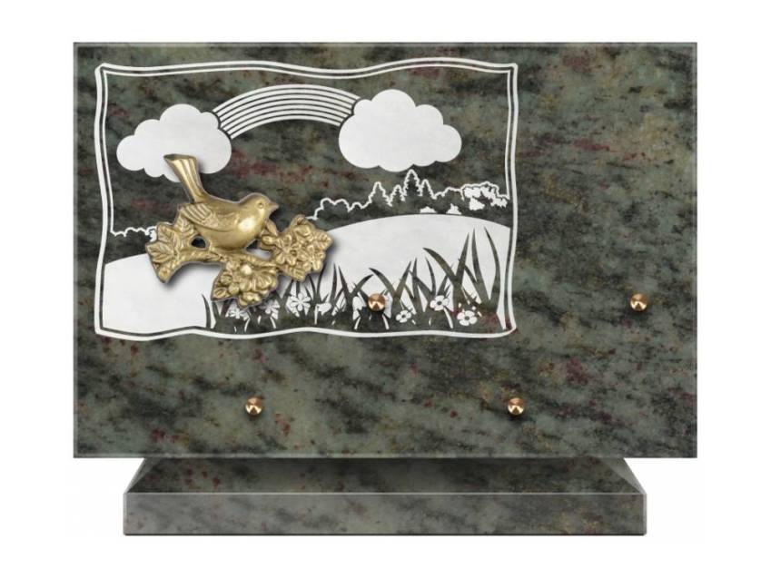 Plaque Granit Rectangle romantique