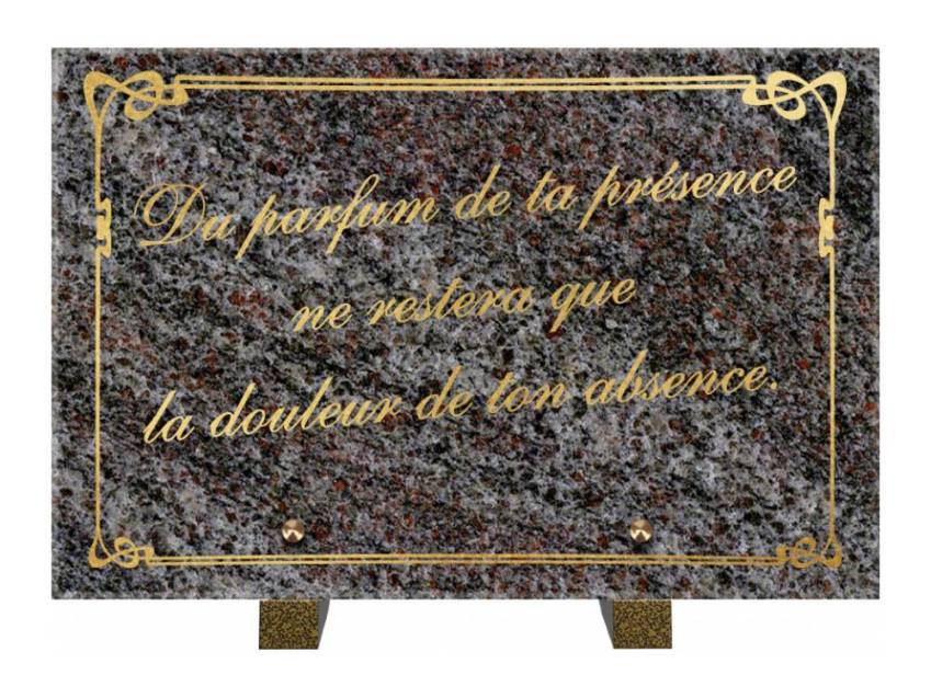 Symbolic Granite Rectangle Plaque.