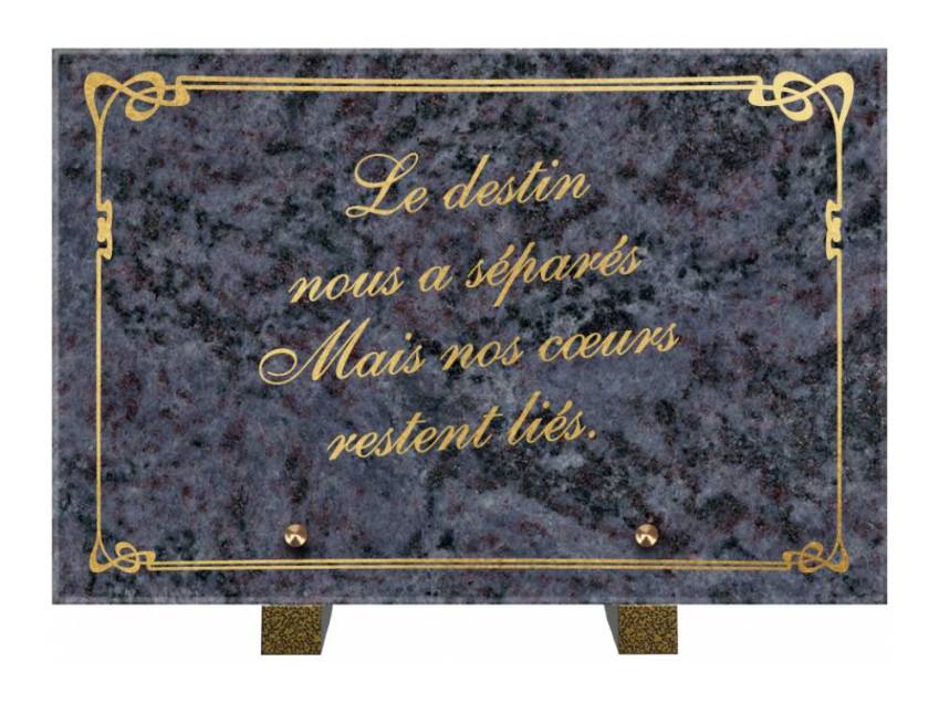 Symbolic Granite Rectangle Plaque.