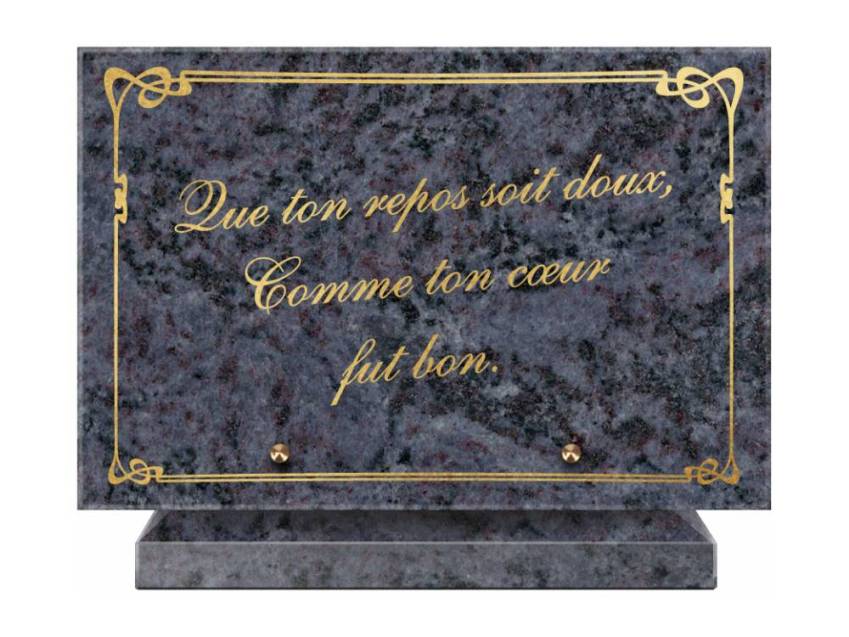 Symbolic Granite Rectangle Plaque.