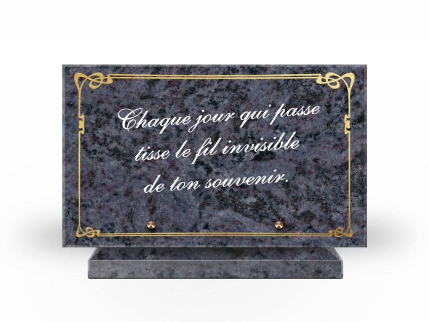 Symbolic Granite Rectangle Plaque.