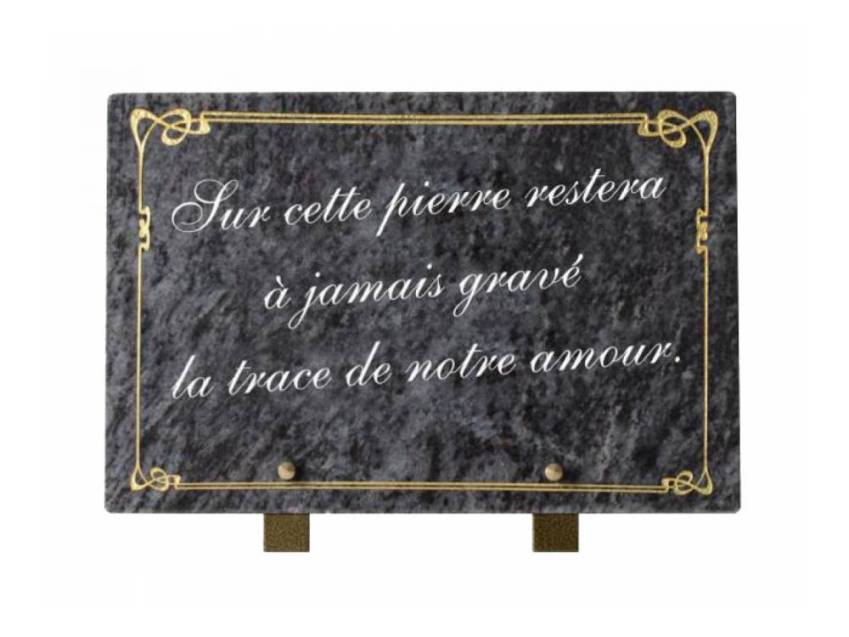 Symbolic Granite Rectangle Plaque.