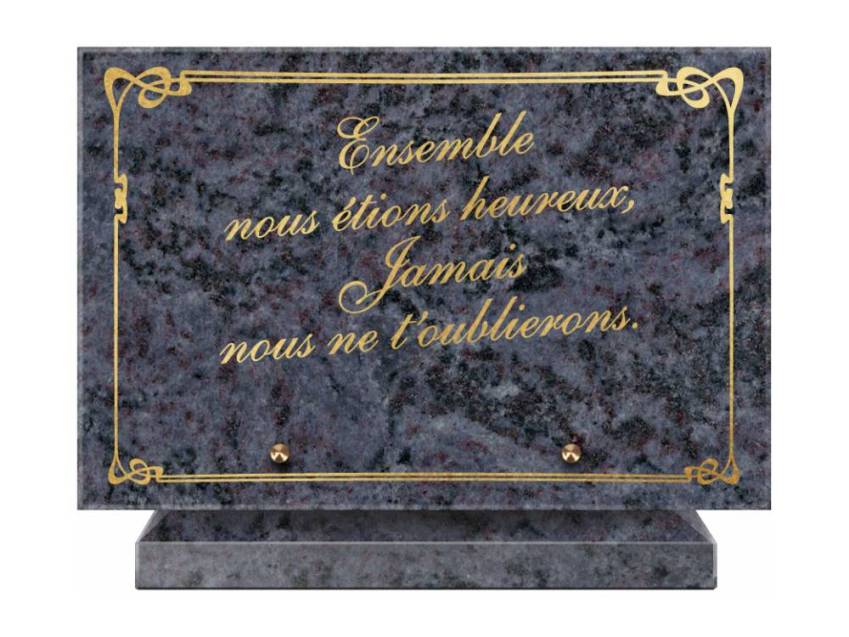 Symbolic Granite Rectangle Plaque.