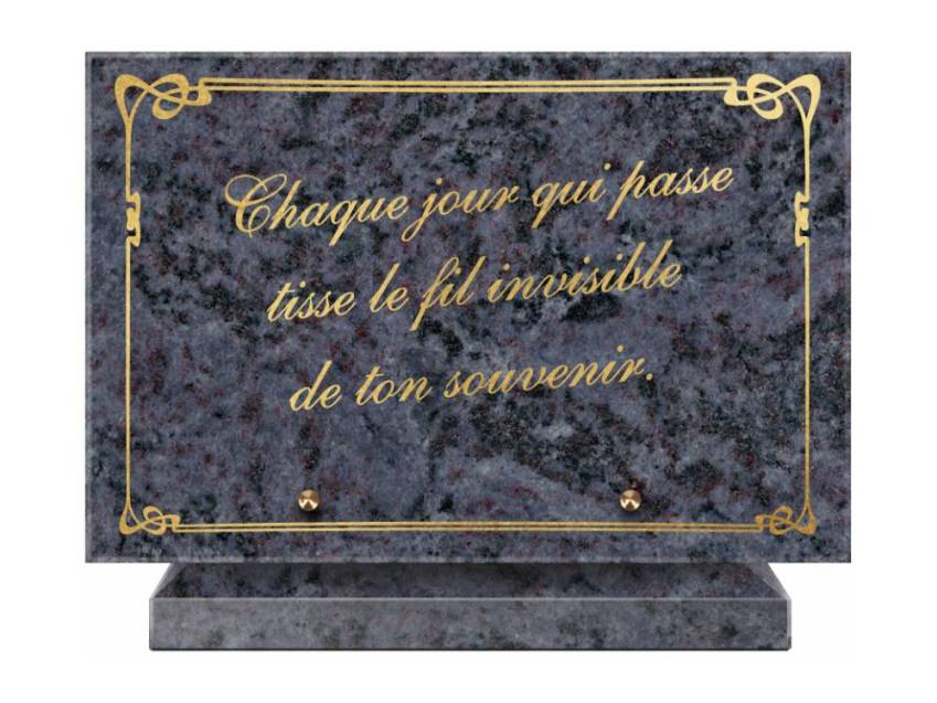 Symbolic Granite Rectangle Plaque.