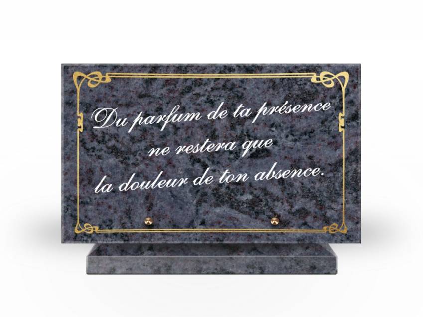 Symbolic Granite Rectangle Plaque.