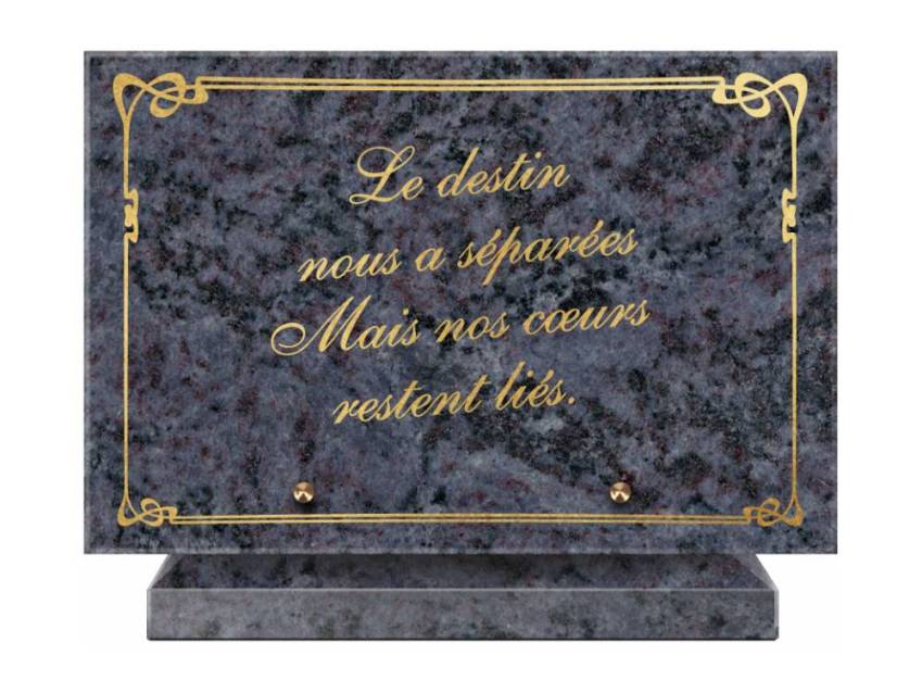 Symbolic Granite Rectangle Plaque.