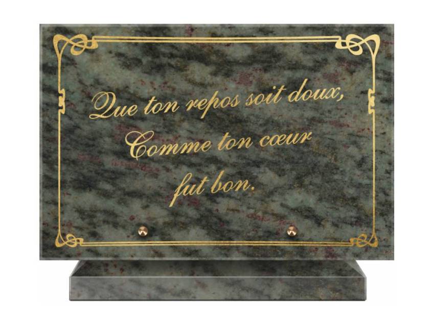 Symbolic Granite Rectangle Plaque.