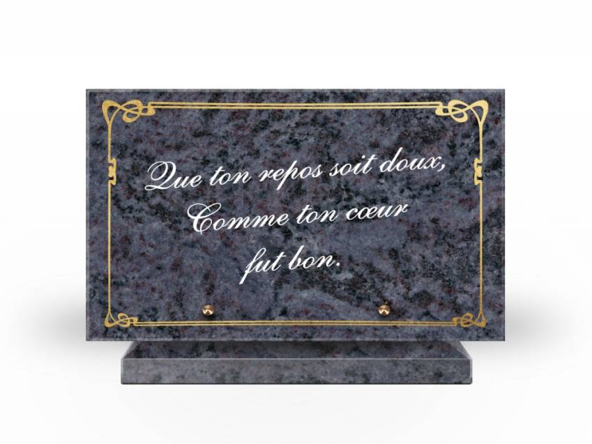 Symbolic Granite Rectangle Plaque.