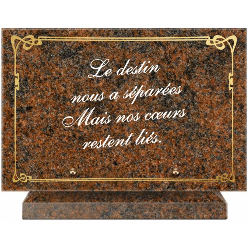 Symbolic Granite Rectangle Plaque.