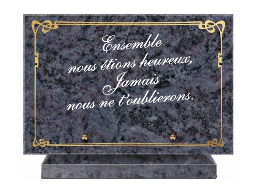 Symbolic Granite Rectangle Plaque.