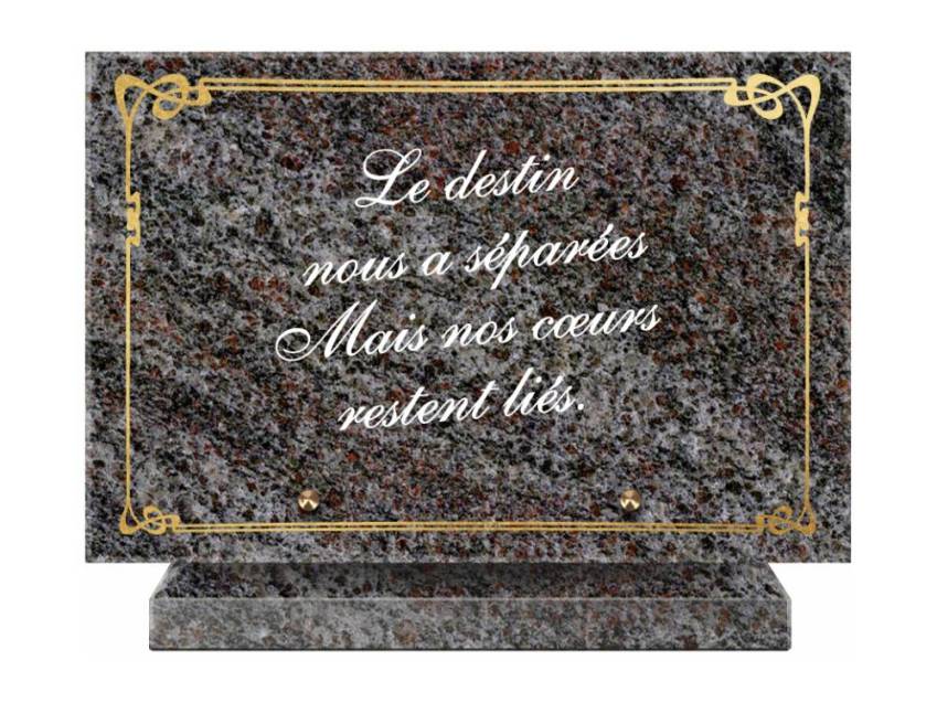 Symbolic Granite Rectangle Plaque.