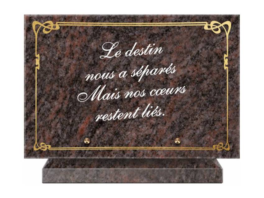 Symbolic Granite Rectangle Plaque.