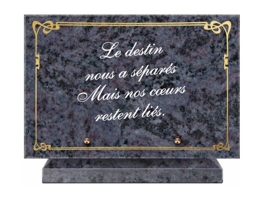 Symbolic Granite Rectangle Plaque.