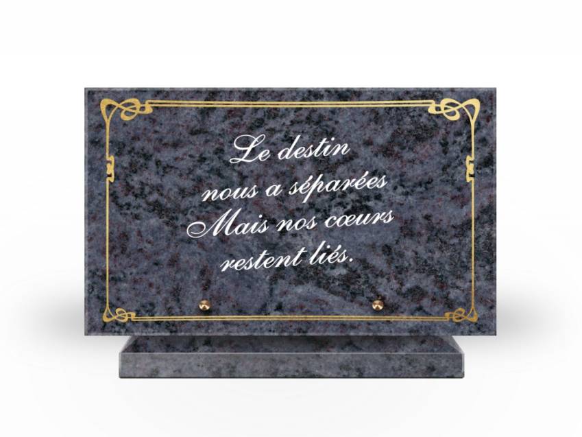 Symbolic Granite Rectangle Plaque.