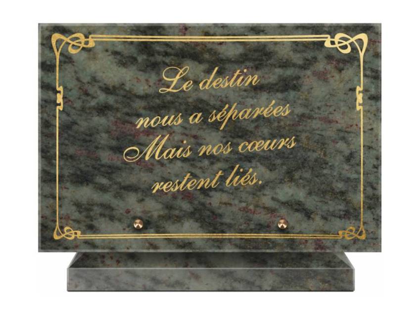 Symbolic Granite Rectangle Plaque.