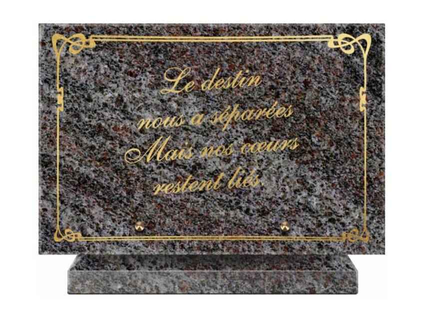 Symbolic Granite Rectangle Plaque.