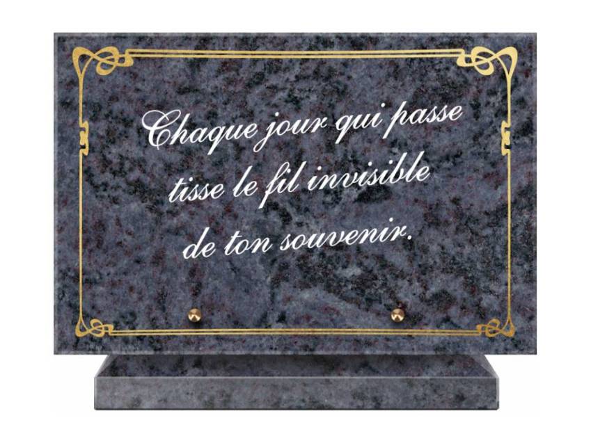 Symbolic Granite Rectangle Plaque.