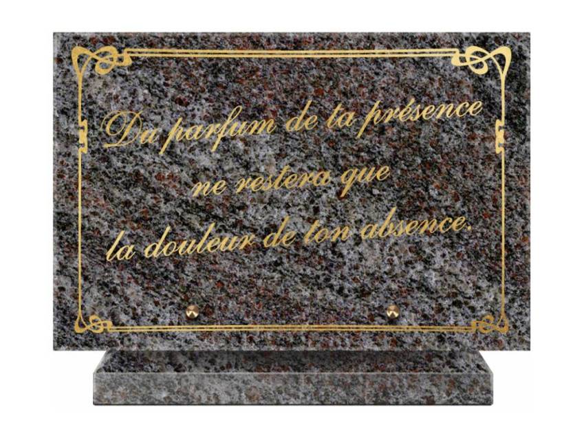 Symbolic Granite Rectangle Plaque.