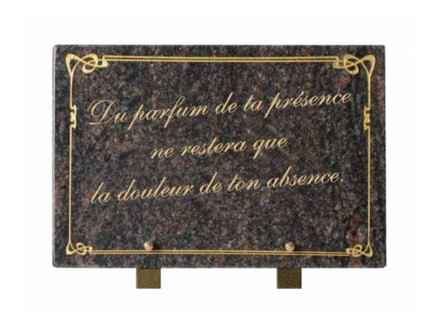 Symbolic Granite Rectangle Plaque.