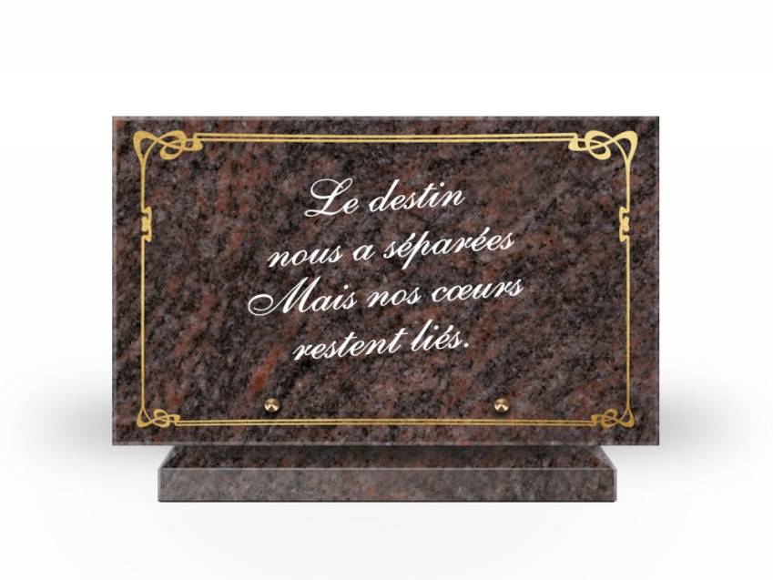 Symbolic Granite Rectangle Plaque.