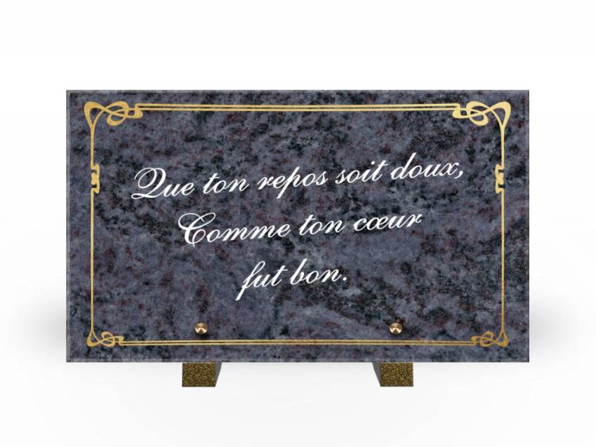 Symbolic Granite Rectangle Plaque.