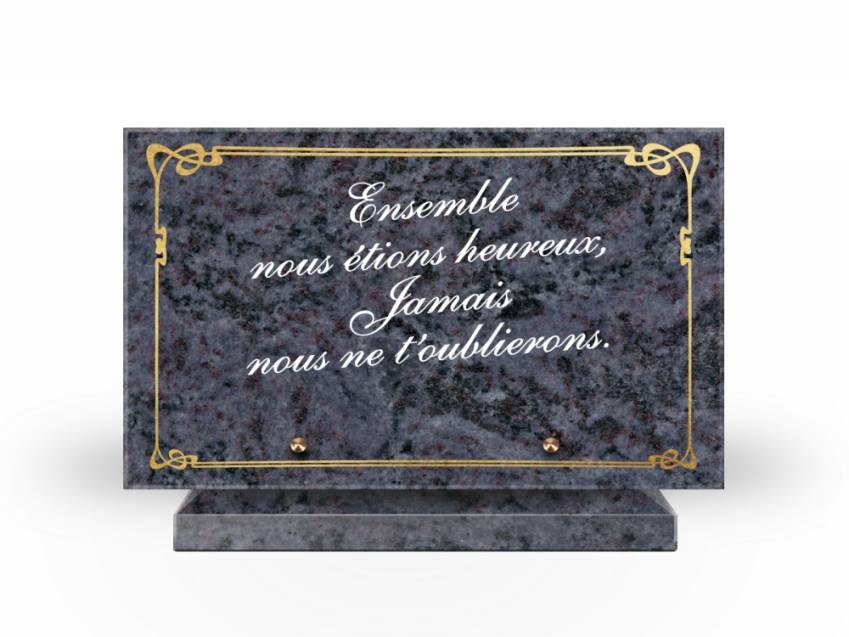 Plaque Granit Rectangle symbolique