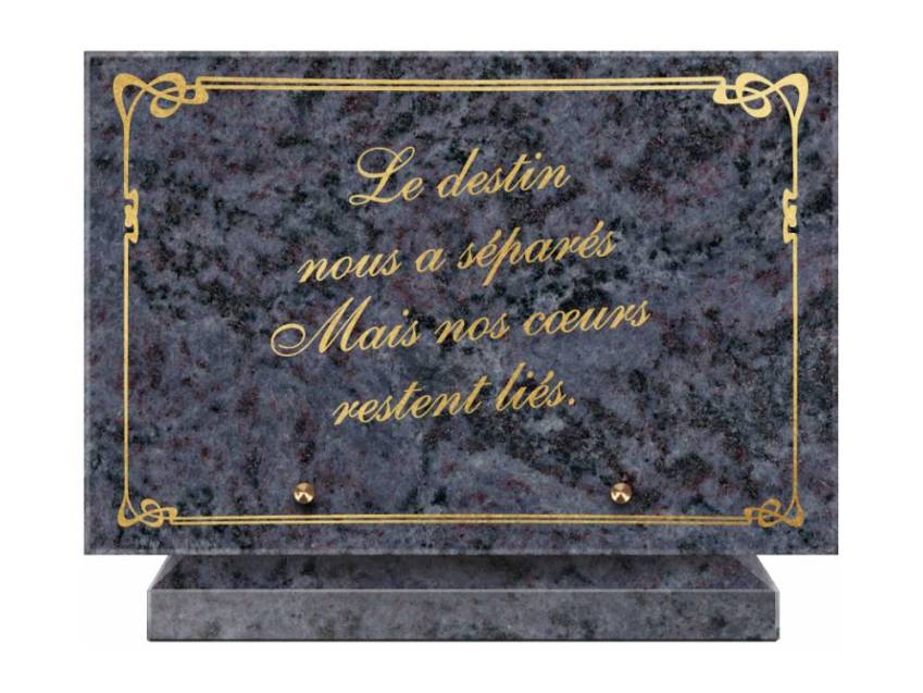 Symbolic Granite Rectangle Plaque.