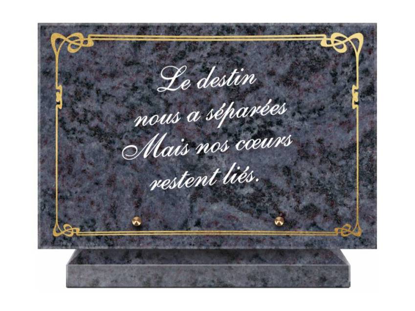 Symbolic Granite Rectangle Plaque.