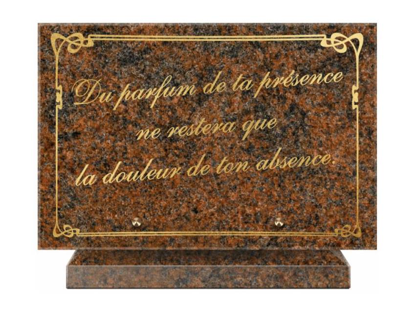 Symbolic Granite Rectangle Plaque.