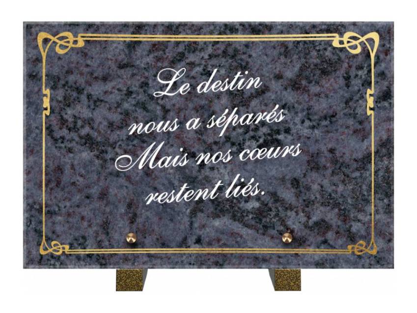 Symbolic Granite Rectangle Plaque.