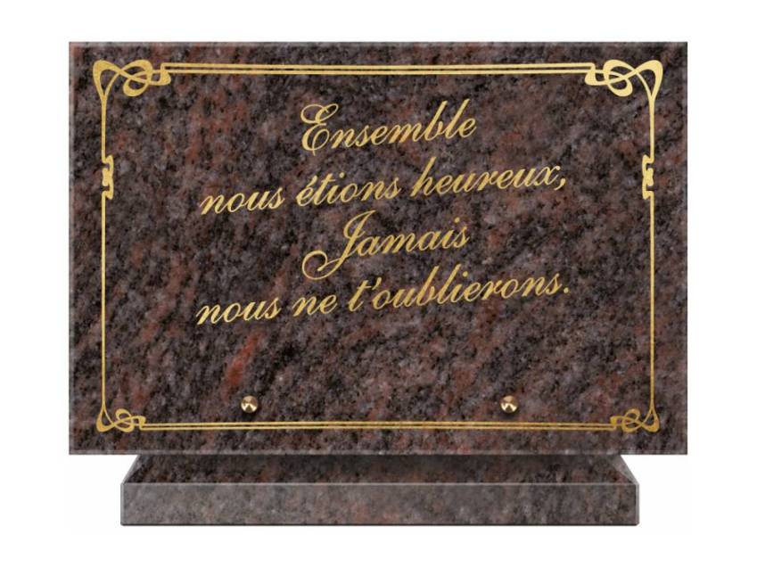 Symbolic Granite Rectangle Plaque.