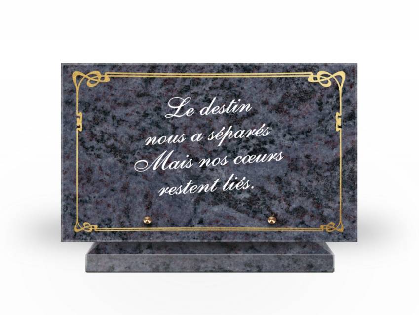 Symbolic Granite Rectangle Plaque.